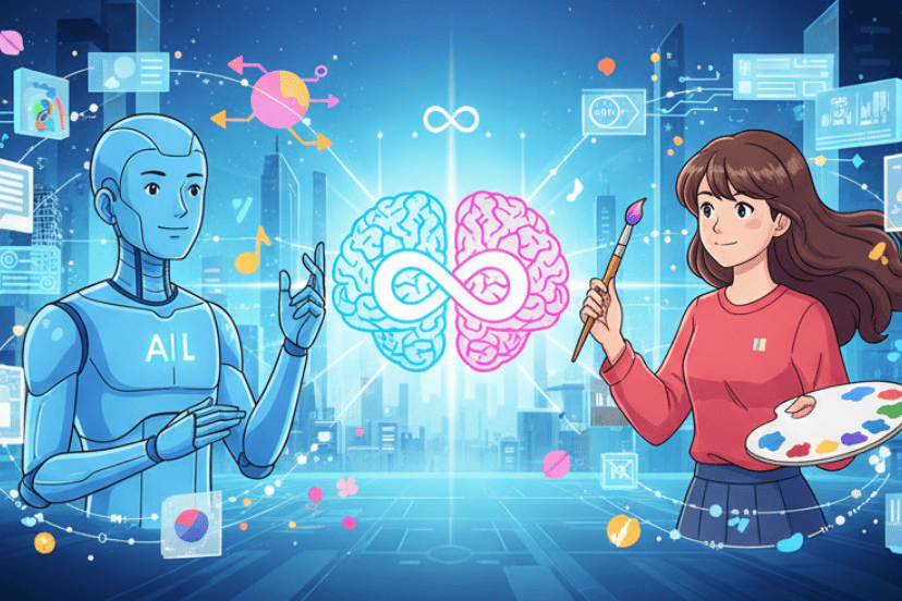 AI時代における論理的思考（左脳）と創造性・感性（右脳）の重要性と、そのバランス